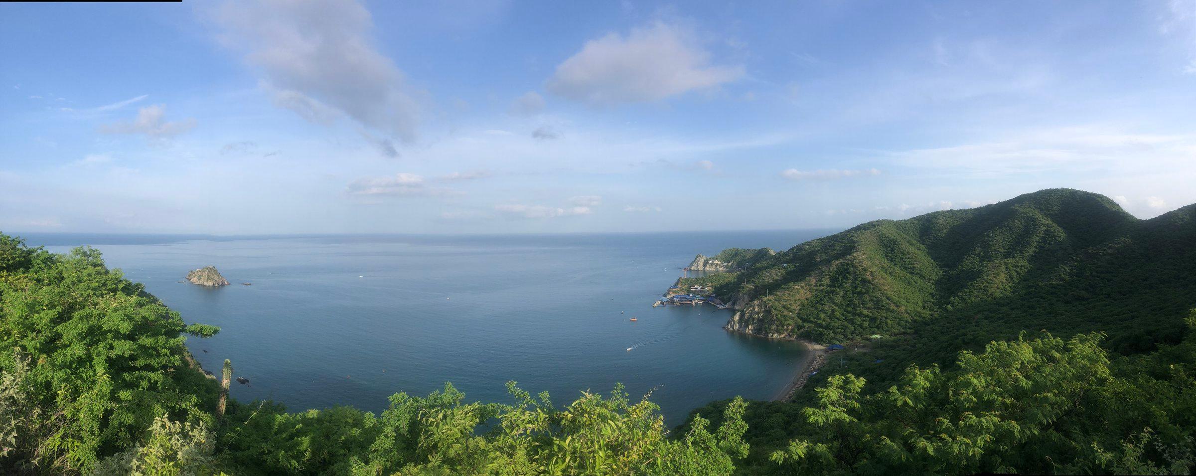 Vista panorámica desde Inca Inca, Santa Marta